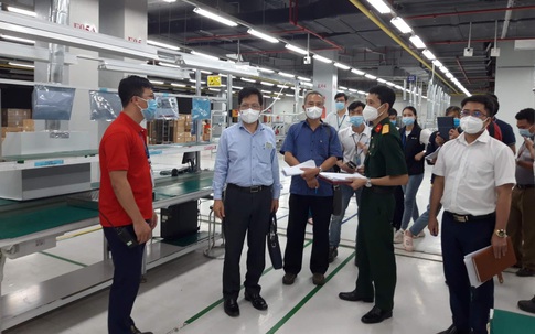 Bắc Giang: Giám sát chặt công tác phòng dịch tại các nhà máy trước khi hoạt động trở lại