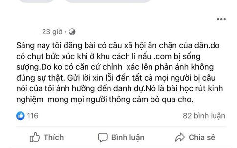 Phạt người đăng tin cán bộ “ăn chặn” suất ăn của người cách ly ở Bắc Giang