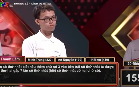 Câu hỏi Olympia bị nhận xét siêu phức tạp nhưng thực chất chỉ giải chưa đến 1 giây là ra