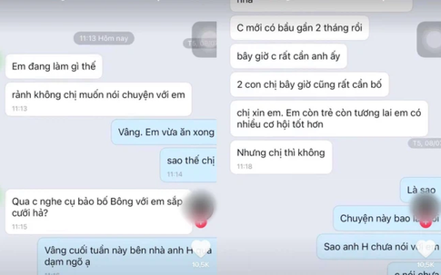 Sắp cưới, vợ cũ của chồng nhắn tin động trời 'Rất mong em bỏ đứa bé vì chị cũng đang mang thai' và tuyên bố cực gắt của mẹ chồng