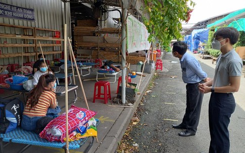 Tổ công tác Bộ Y tế giúp doanh doanh nghiệp ở TP.HCM có nhiều ca nhiễm COVID-19 ứng phó với dịch bệnh