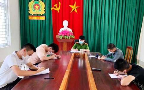 Nghệ An: 4 thanh niên ăn nhậu giữa mùa dịch bị đề xuất phạt 60 triệu đồng