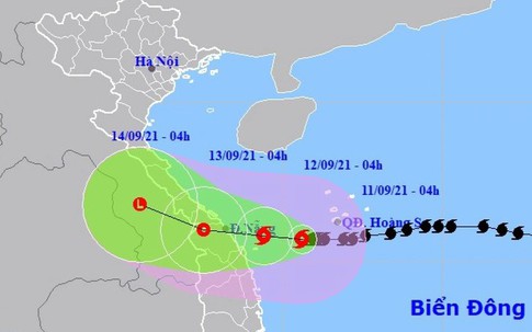 Bão số 5 đang tiến vào đất liền các tỉnh Quảng Trị - Quảng Nam, miền Bắc nắng mạnh 2 ngày cuối tuần
