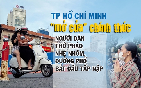 TP.HCM “mở cửa” chính thức, người dân sung sướng thở phào, đường phố bắt đầu tấp nập