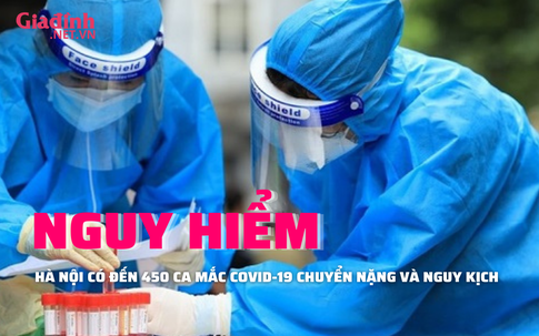 NGUY HIỂM: Hà Nội có 450 bệnh nhân COVID-19 chuyển nặng và nguy kịch, tỷ lệ tử vong tăng 