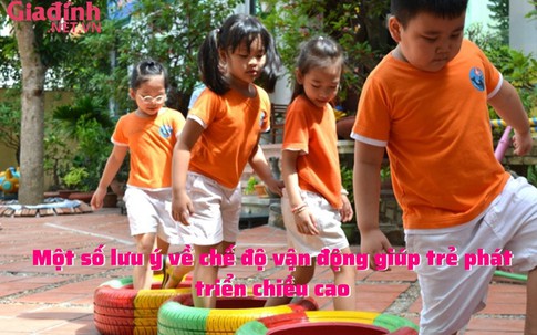 Một số lưu ý về chế độ vận động giúp trẻ phát triển chiều cao