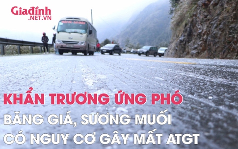Khẩn trương ứng phó với băng giá, sương muối có nguy cơ gây mất an toàn giao thông