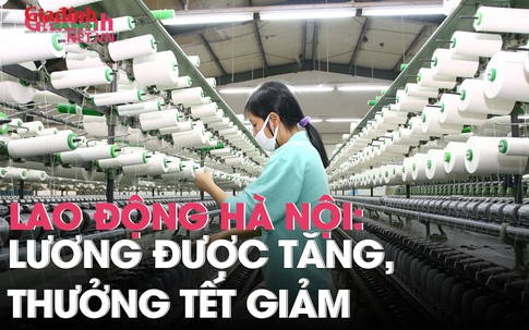 Lao động Hà Nội: Lương tăng, thưởng Tết giảm