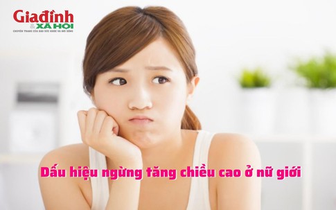 Dấu hiệu ngừng tăng chiều cao ở nữ giới