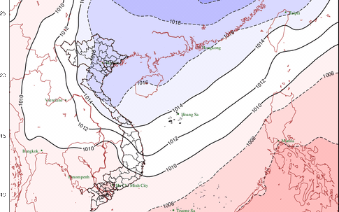 Dự báo thời tiết ngày 22/12: Từ đêm nay, nền nhiệt sẽ giảm mạnh do không khí lạnh, vùng núi cao lạnh dưới 5 độ, miền Trung có mưa