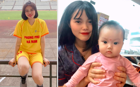 "Zoom" nhan sắc khả ái "mẹ một con" Tiền vệ tuyển nữ Việt Nam - Phạm Hoàng Quỳnh