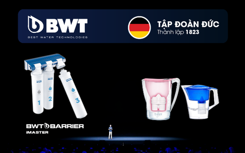 Máy lọc nước BWT Barrier iMaster của Tập đoàn BWT Đức chính thức ra mắt