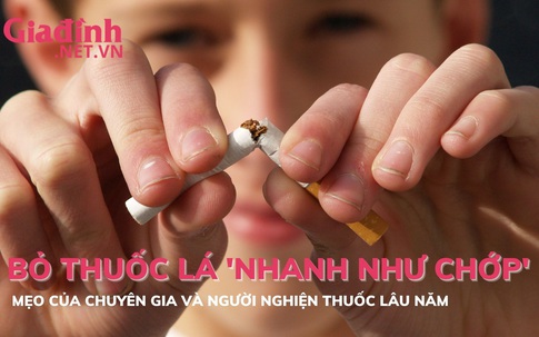 Mẹo giúp bỏ thuốc lá 'nhanh như chớp' của người nghiện lâu năm