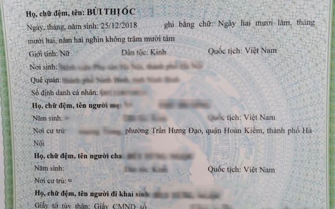 Khổ sở tên đặt không giống ai: Một người vợ giữa trung tâm Hà Nội phải "cầu cứu" vì tên chồng đặt cho con