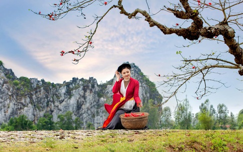 Ngây ngất với bộ ảnh 'bức họa đồng quê' của hai mẹ con ở Ninh Bình