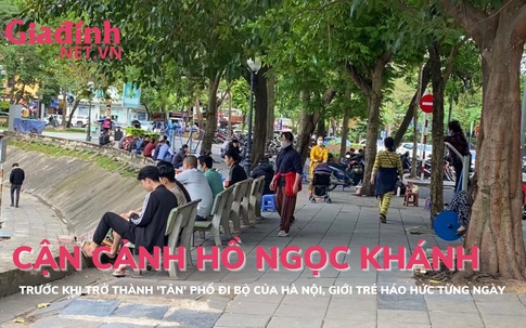 Cận cảnh hồ Ngọc Khánh trước khi trở thành ‘tân’ phố đi bộ của Hà Nội, giới trẻ háo hức từng ngày
