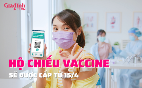 NÓNG: Dự kiến từ 15/4, cấp ‘hộ chiếu vaccine’ cho người dân