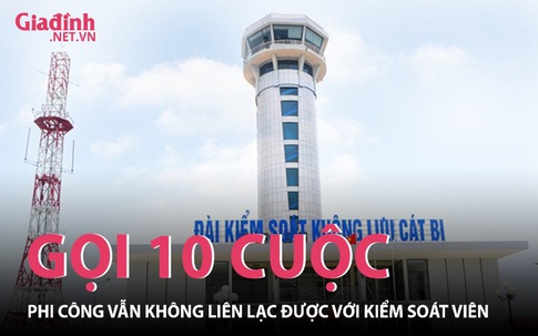 Hải Phòng: Kiểm soát viên không đeo tai nghe, phi công gọi 10 cuộc vẫn không liên lạc được