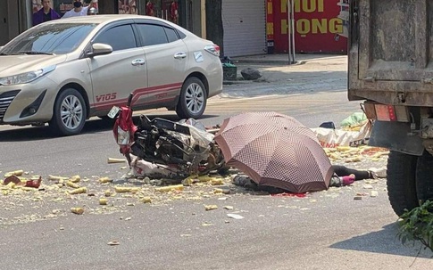 Hải Dương: Người phụ nữ chở hàng tử vong sau khi va chạm với xe ô tô