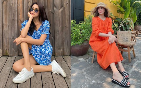 Sao Việt hay mix 4 kiểu giày dép này với váy liền để sành điệu "không góc chết"