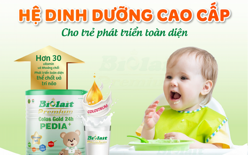 Biolait Premium Colos Gold 24H PEDIA +: Sản phẩm dinh dưỡng được nhiều mẹ Việt tin dùng
