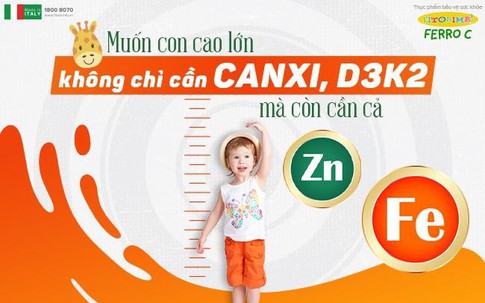 Cứ ngỡ Canxi, D3, K2 đủ giúp trẻ cao lớn vượt trội nhưng hóa ra vẫn còn thiếu 2 vi chất này!