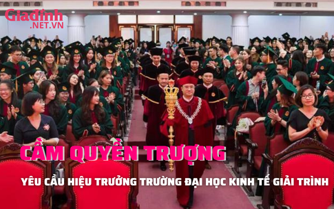 Hiệu trưởng cầm quyền trượng trong lễ tốt nghiệp, yêu cầu giải trình