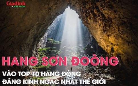 Hang Sơn Đoòng vào top 10 hang động đáng kinh ngạc nhất thế giới