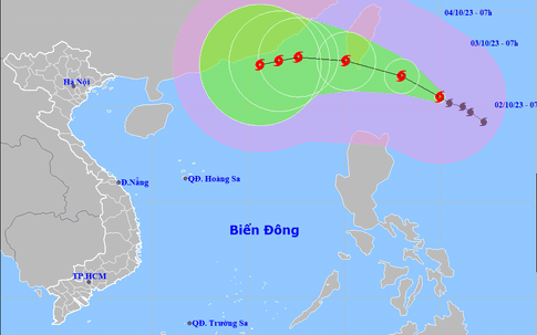 Tin bão mới nhất: Bão KOINU sắp đạt cấp siêu bão, chuẩn bị vào Biển Đông