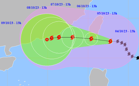Tin bão mới nhất: Siêu bão Koinu vẫn giật cấp 17, đổi hướng di chuyển trước khi vào Biển Đông