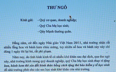 Bức thư ngỏ đặc biệt của thầy hiệu trưởng nhân ngày 20/11 có sức tác động bất ngờ khiến ai cũng ngỡ ngàng