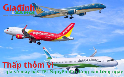 Thấp thỏm vì giá vé máy bay Tết Nguyên đán tăng cao