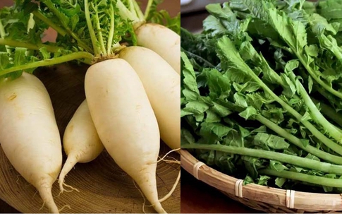 Phần vứt đi của củ cải được ví như 'viên canxi tự nhiên', có canxi giàu gấp 3 lần sữa, mùa Đông nên ăn để phòng bệnh xương khớp
