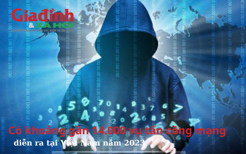 Năm 2023, tại Việt Nam có khoảng gần 14.000 vụ tấn công mạng