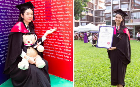 Sau khi lấy chồng sinh con, một Á hậu nhận bằng Đại học ở tuổi 30 