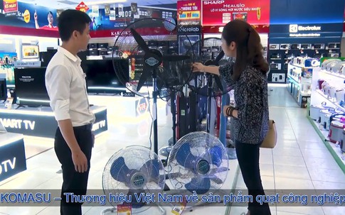 Quạt lồng mạ Komasu không nổi tiếng nhờ ngoại hình vẫn được nhiều gia đình Việt săn đón trong mùa hè