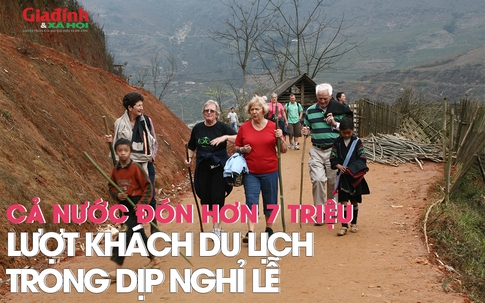 Cả nước đón hơn 7 triệu lượt khách du lịch trong dịp nghỉ lễ