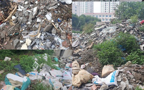 Người dân khốn khổ vì rác do dự án làm đường bị đình trệ nhiều năm