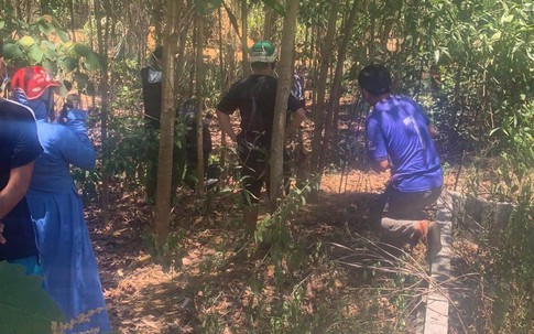 Tá hỏa phát hiện thi thể người đàn ông đang phân hủy trong vườn keo