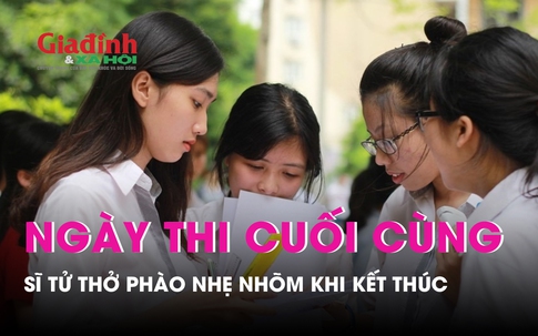 Sĩ tử nhẹ nhõm khi hoàn thành môn thi cuối cùng kỳ thi THPT Quốc gia 2023