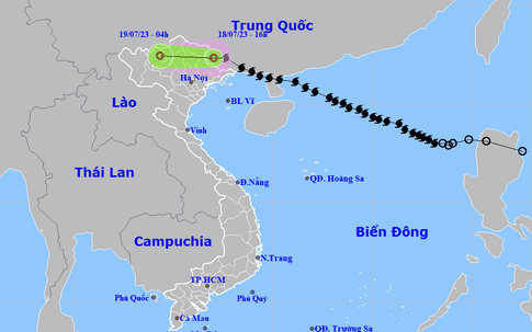 Dự báo thời tiết ngày mai 19/7: Bão số 1 suy yếu thành áp thấp nhiệt đới, miền Bắc ảnh hưởng thế nào?