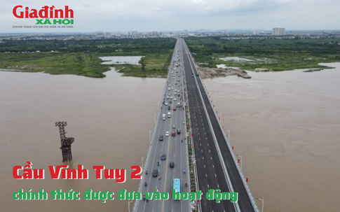 Cầu Vĩnh Tuy 2 chính thức được đưa vào hoạt động