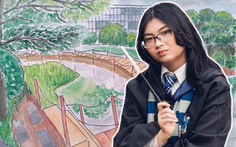 Chỉ tập tành học vẽ từ bạn bè và Youtube, nữ sinh Hà Nội bất ngờ giành học bổng nhờ bức tranh vẽ trong 6 ngày