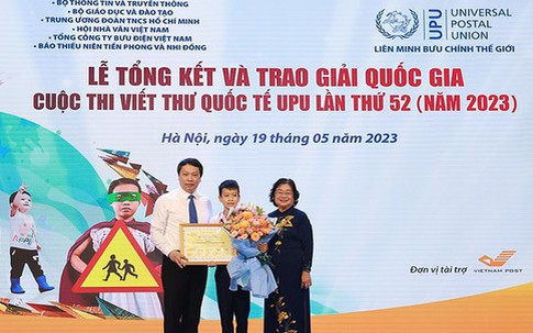 Học sinh Việt Nam giành giải 3 viết thư quốc tế UPU