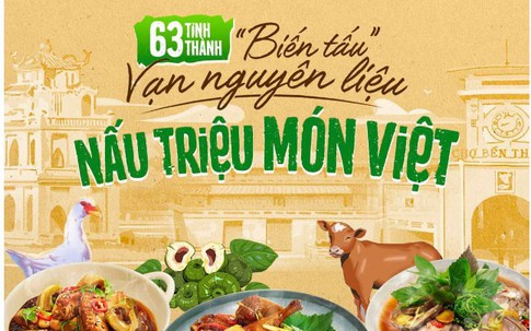 Bản đồ ẩm thực Việt tôn vinh giá trị văn hóa ẩm thực địa phương, phong phú thực đơn gia đình