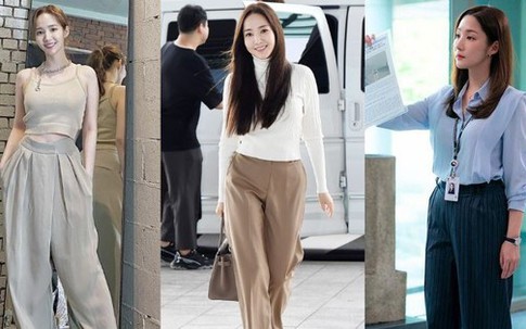 Phong cách diện quần ống rộng đẹp mê của Park Min Young, chị em nên học tập để sành điệu mọi lúc mọi nơi