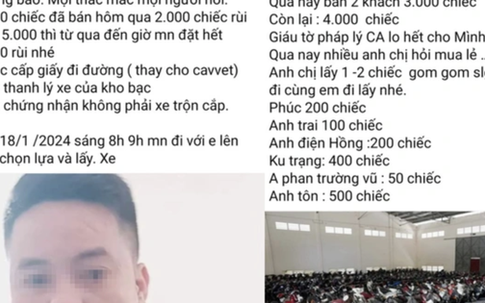 Lý do người đàn ông bị phạt khi đăng thông tin bán "7000 xe tang vật"