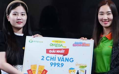 Mua Omega cho con 4 tháng, mẹ trúng ngay 2 chỉ vàng