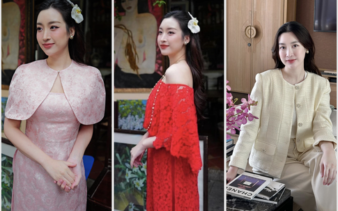 Đỗ Mỹ Linh khoe outfit đón Tết, sắc vóc mẹ bỉm hot nhất nhì showbiz khiến fan xuýt xoa