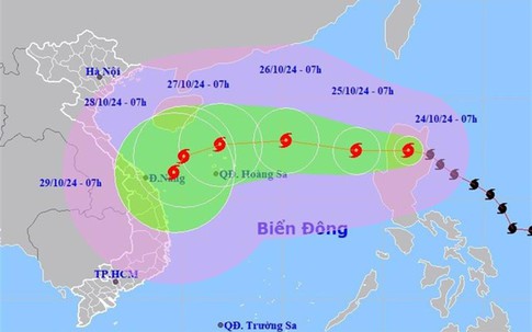 Bộ Công an gửi công điện về ứng phó diễn biến bão Trami